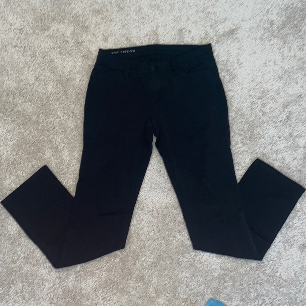 Ann Taylor black long trousers with pockets